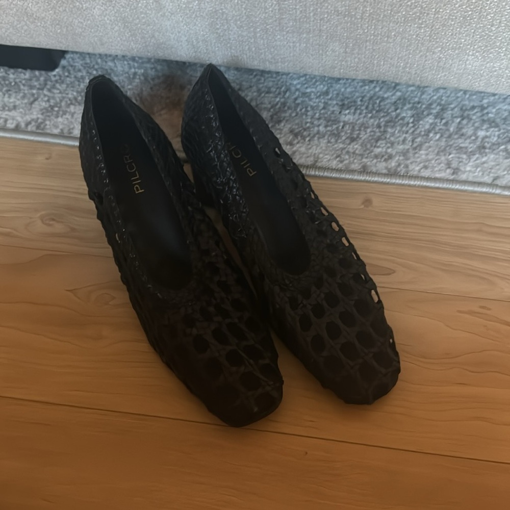 Woven Ballet Heels Black - Picture 2 of 6